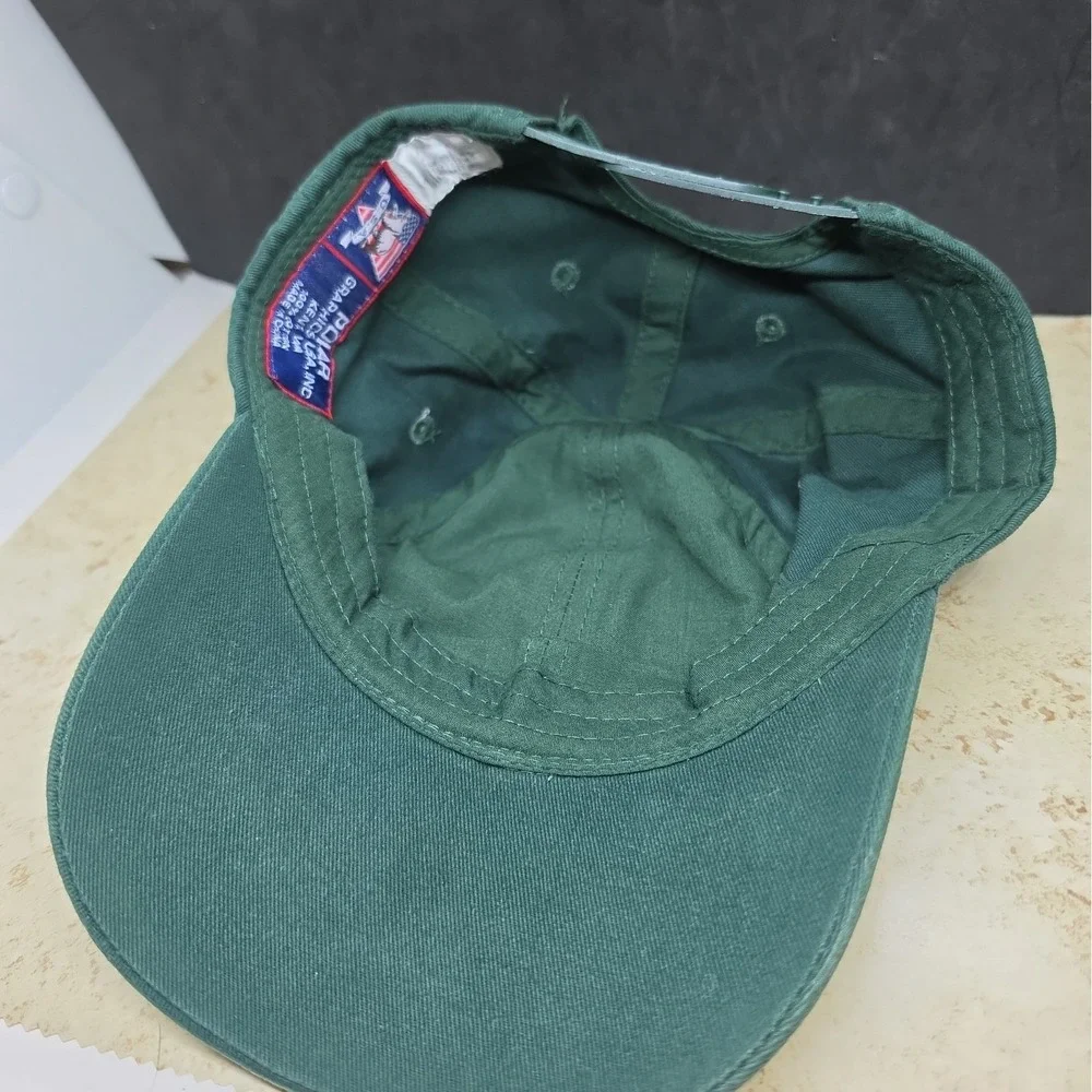 Forest Green Teslin Yukon Moose Hat Cap Strapback USA Polar Youth